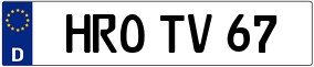 Truck License Plate